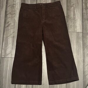 Tgla Women's Wide-Leg Corduroy Pants - Dark Brown